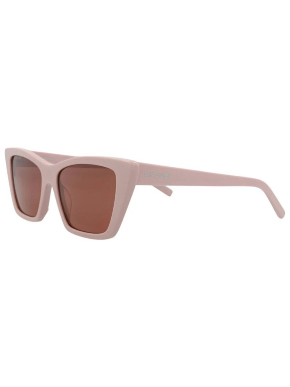 New Saint Laurent Women's Sunglasses Cat Eye Recycled Acetate Frame Pink Pink